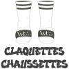 claquettes chaussettes