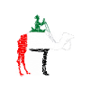 United Arab Emirates Flag Camel Rider