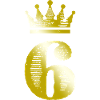 6 Number Crown Gold