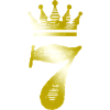 7 Chiffre Couronne Or