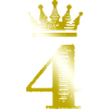 4 Chiffre Couronne Or