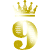 9 Number Crown Gold