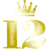 12 Number Crown Gold