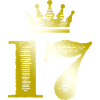 17 Number Crown Gold