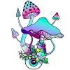 Magic Mushrooms Psychedelic Art