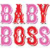 Baby lettering with playful design