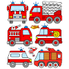 Fire Trucks Children Toddlers Fire Brigade Cars