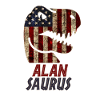 Patriotic Alan Dinosaur Alansaurus