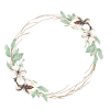 Green wreath customizable