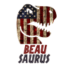Patriotic Beau Dinosaur Beausaurus