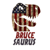 Patriotic Bruce Dinosaur Brucesaurus
