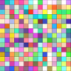 Bunte Quadrate Muster