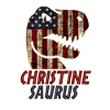 Patriotic Christine Dinosaur Christinesaurus