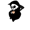 Sensenmann Löffel abgeben Grim Reaper