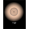 Dunkles Auge