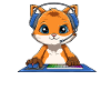 Lustige Computerspiele Videospieler Fuchs