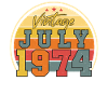 1974 Im Juli Geschenkidee