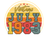 Salutations d’anniversaire juillet 1983