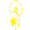 Cymbals Player Line Art