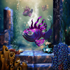 Poisson fantastique mignon dans l’océan profond