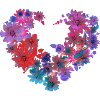 heart,flowers,flower wreath,illustration,flower heart