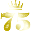 75 Number Crown Gold