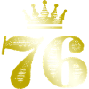 76 Numéro Couronne Or