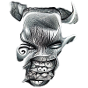 Dämonen Gesicht