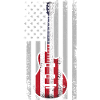Guitare Drapeau américain USA Mélomanes
