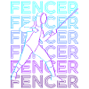Fencing Fencing Retro Gift