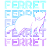 Frettchen Retro Geschenk
