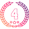 4 Number wreath