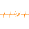Musik Herzschlag Musiknoten Musiker