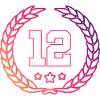 12 Number wreath
