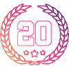 20 Number wreath