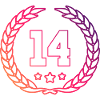 14 Number Wreath