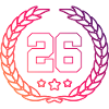 26 Number wreath