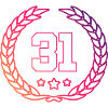 31 Zahl Kranz