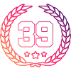 39 Number wreath