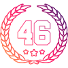 46 Number wreath