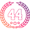 44 Number of wreath