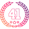 41 Number wreath