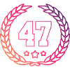 47 Zahl Kranz