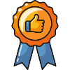 Medal thumbs up