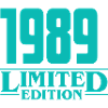 1989 Limited Edition Birthday Design