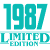 1987 Limited Edition Birthday Design