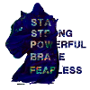 fearless,panther,black,stay fearless,strong,blue