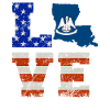 Dear louisiana Usa flags gift