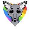 Chat LGBT Sphynx Rainbow