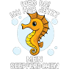 Seepferdchen bestanden Abzeichen Geschenk